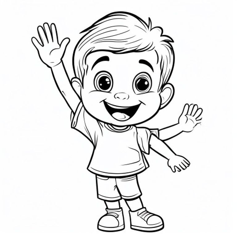 Body and health coloring page