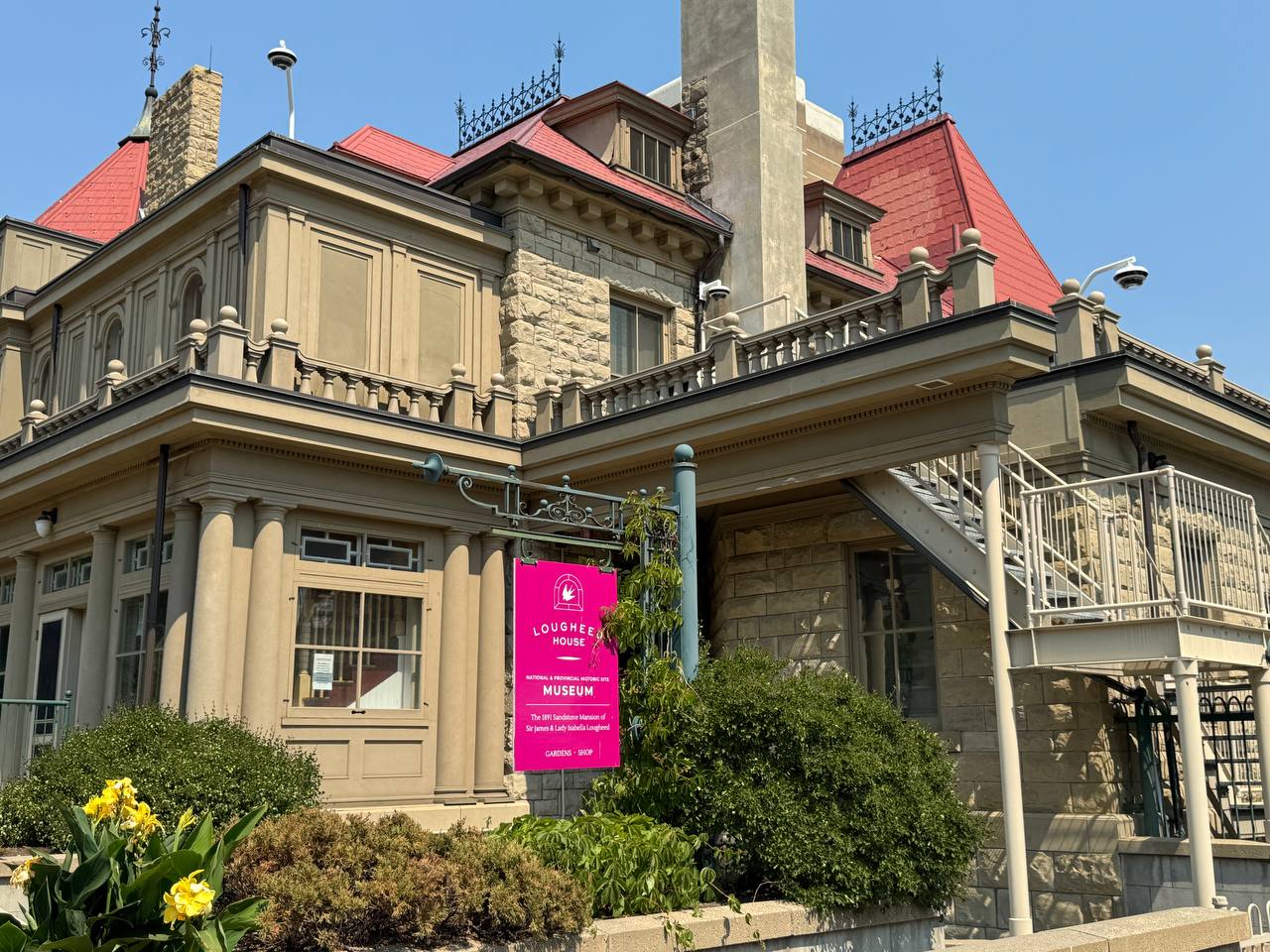 Lougheed House Museum on a sunny Calgary day